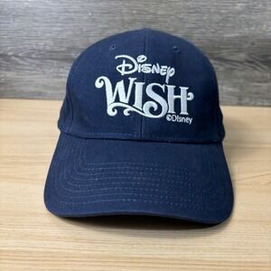 Disney Hat Cap Strap Back Blue Wish Adjustable